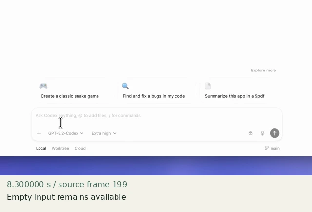 Empty input remains available at source 8.300000 seconds