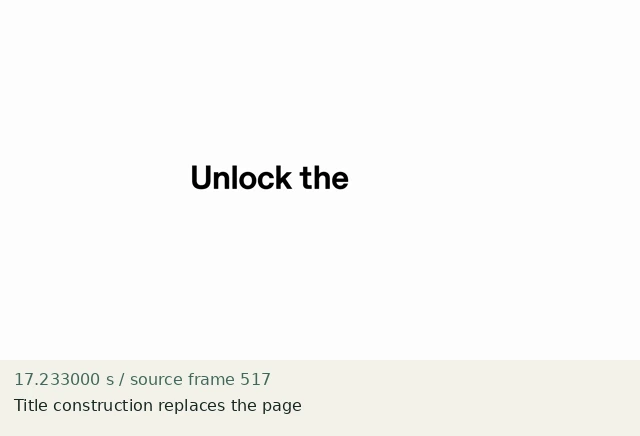 Title construction replaces the page at source 17.233000 seconds