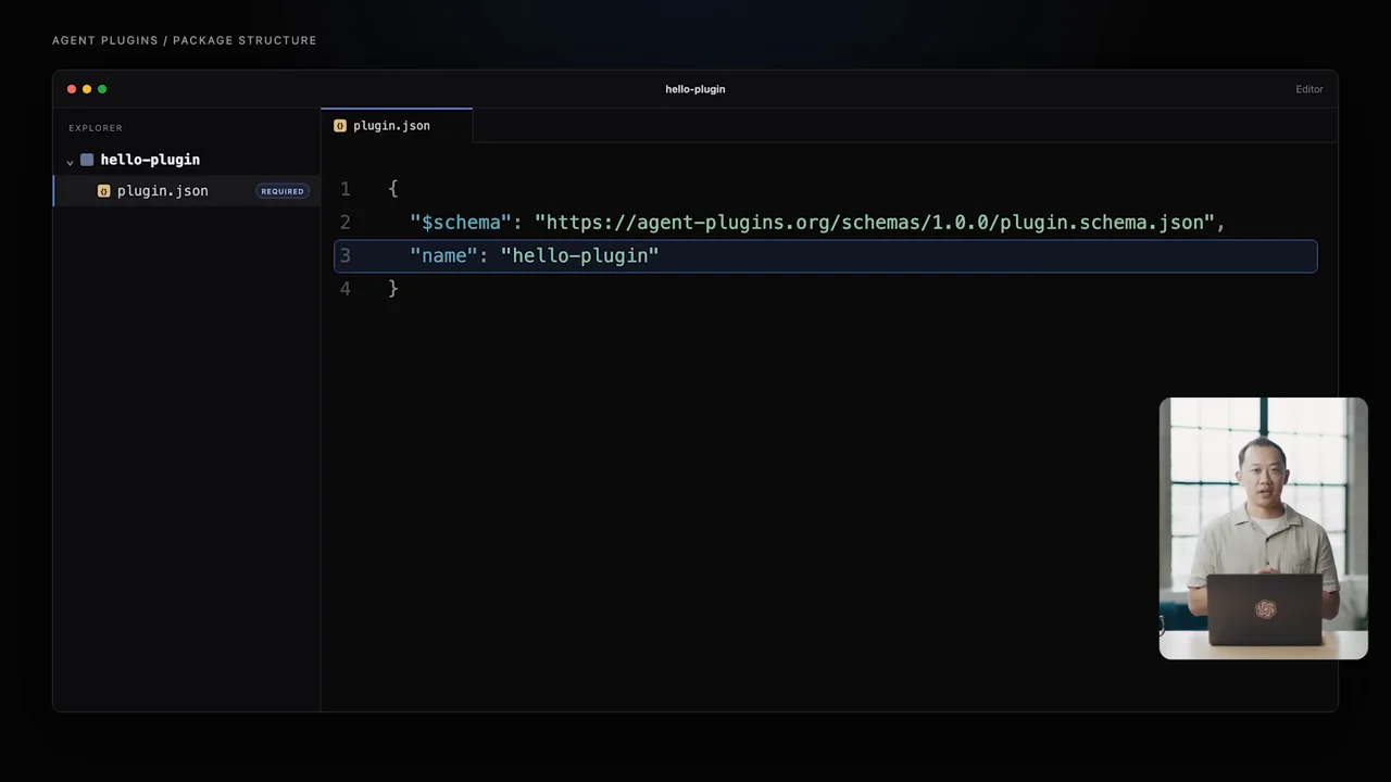 The manifest name line is highlighted while the file tree remains visible.