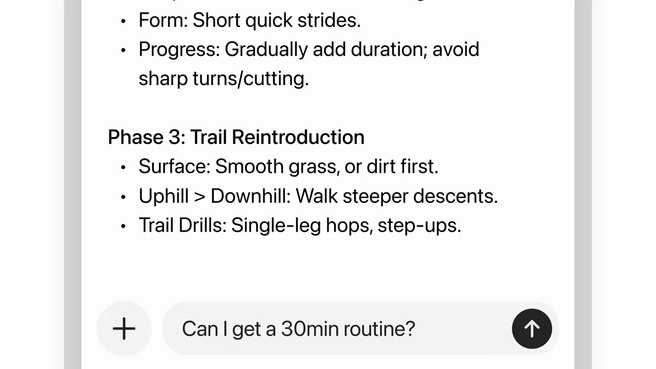 A goal card opens into text and a follow-up composer.