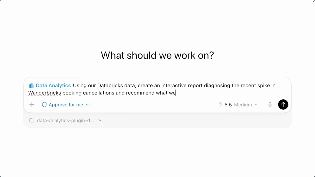 A request asks for an interactive report using a connected dataset.