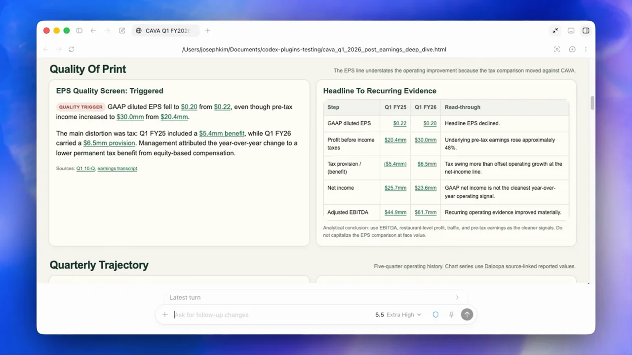 Two panels organize the report's result-quality discussion.