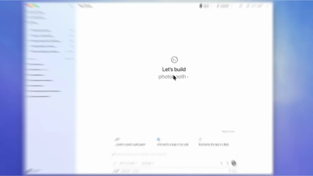 The desktop window establishes the application before a rapid push.
