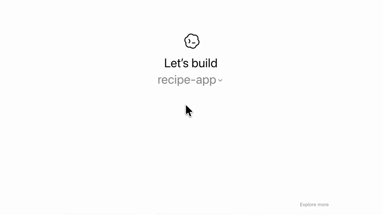 The project choice becomes the focal control.