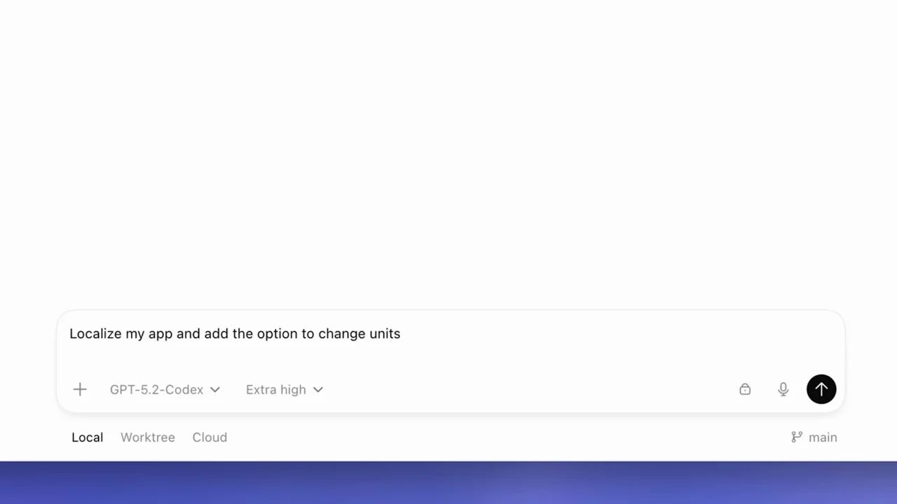 A change request is entered and sent.