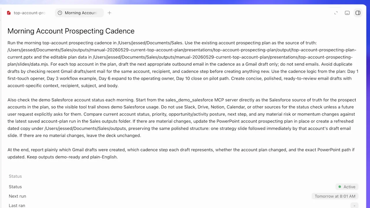 A task pane shows its instructions, status, and scheduling information.