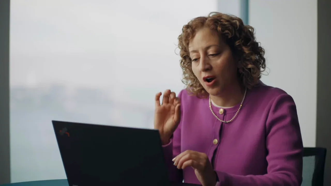 A short speaker beat separates report details.