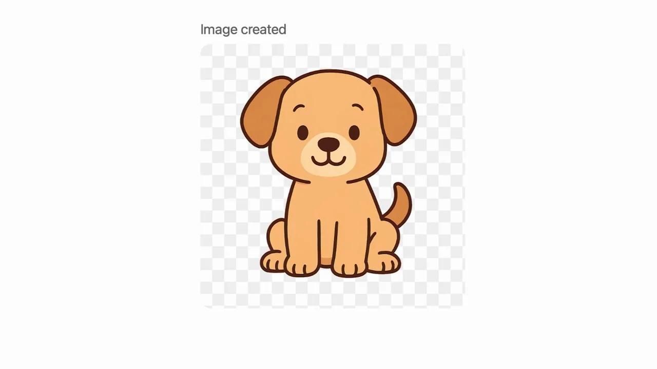 A loading tile becomes a puppy on a checkerboard, then the wider conversation.