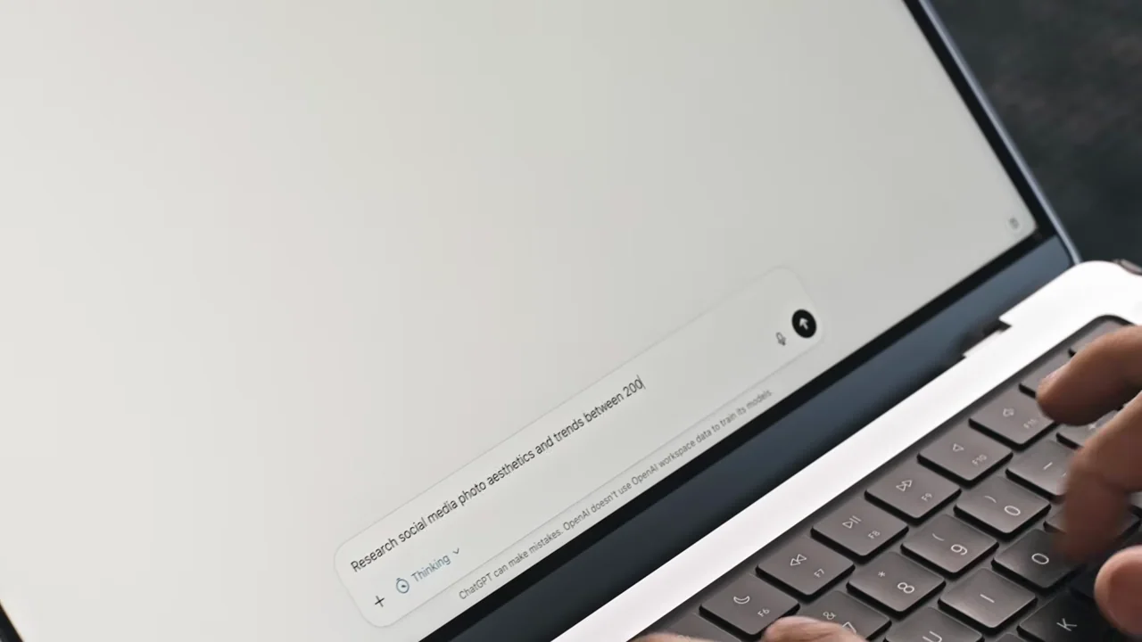 The presenter and laptop prepare another example.