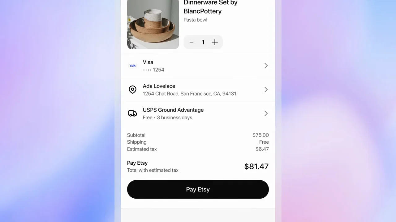 Representative frame from Buy it in ChatGPT: Instant Checkout and the Agentic Commerce Protocol