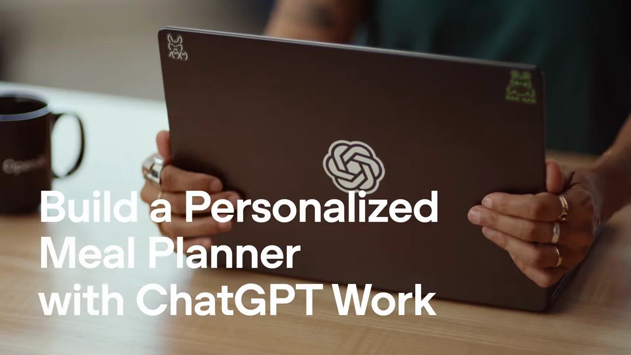 A physical laptop shot carries the meal-planning topic.