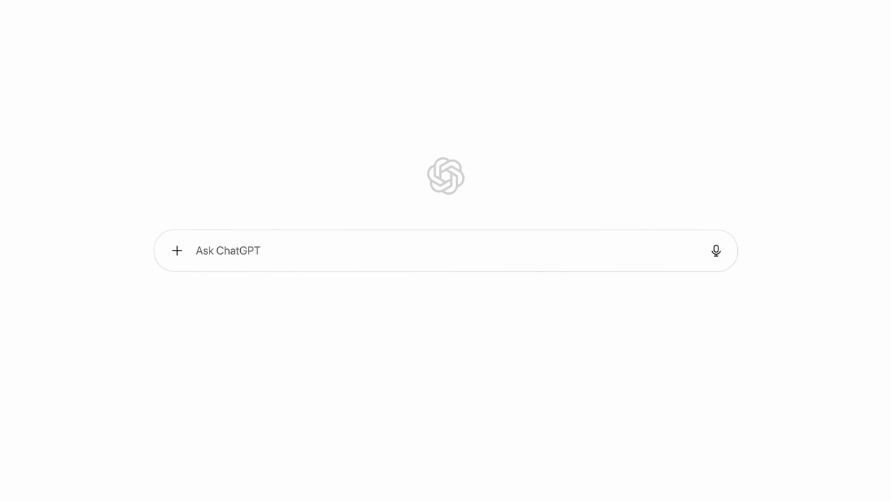 Prompt bar appears