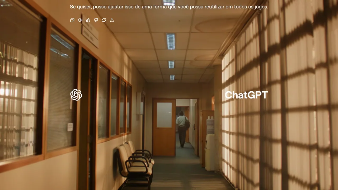 The identity remains over the corridor.