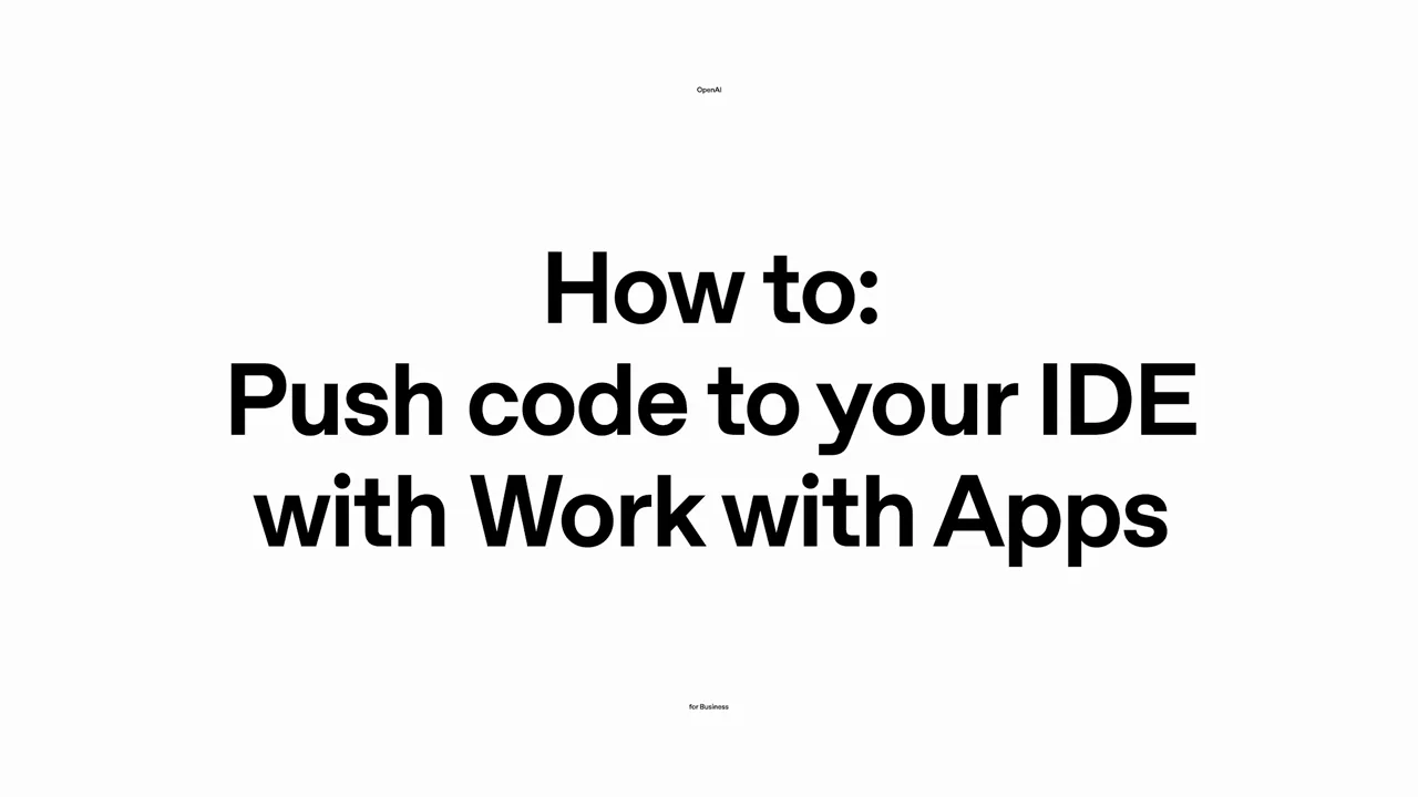 A title introduces sending code changes to an editor.