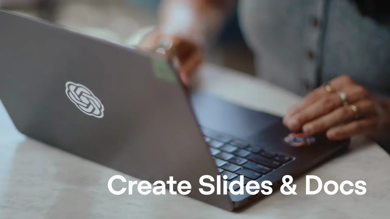 A physical laptop shot carries the slides-and-documents title.