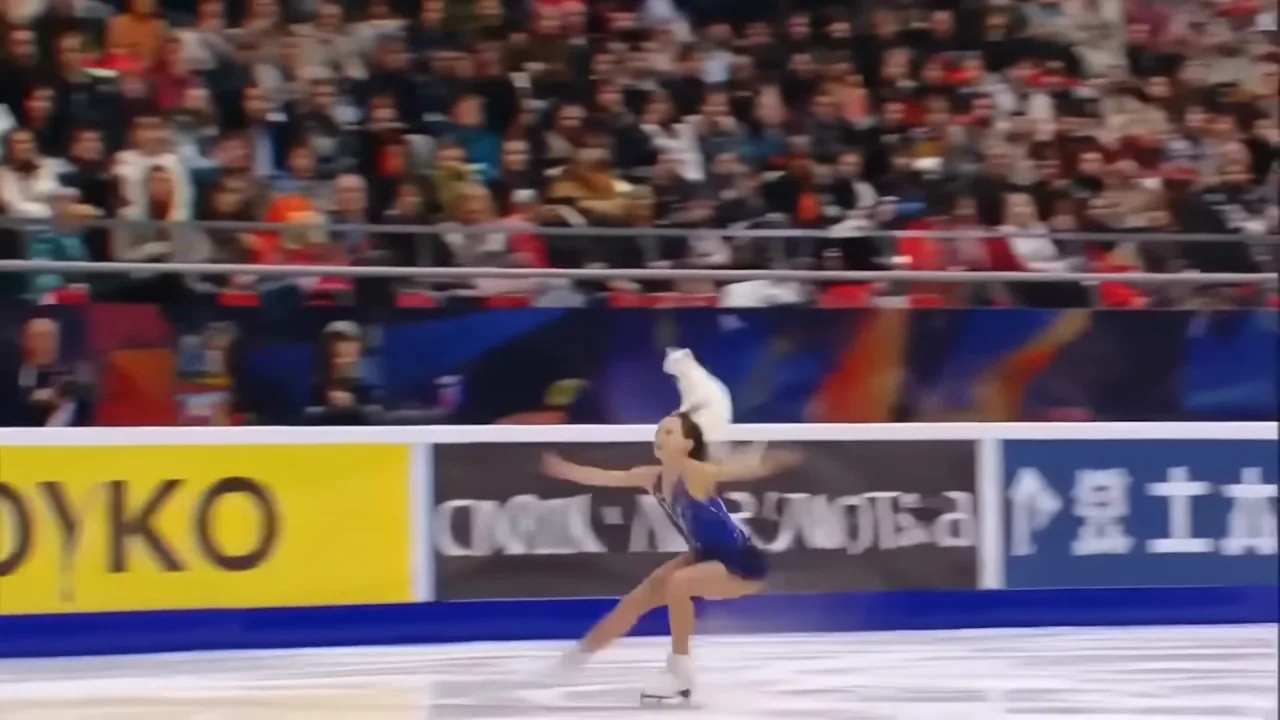 A skater moves across an arena through several action views.
