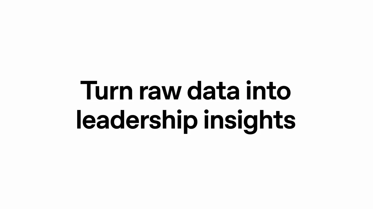 A statement introduces leadership insights.