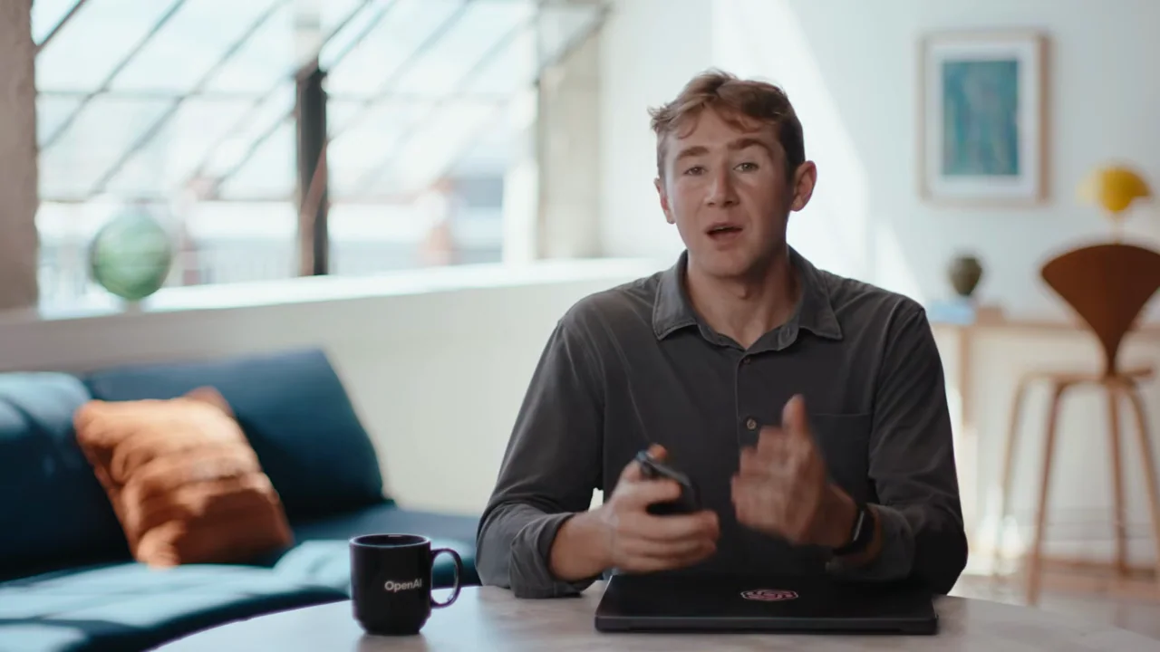 Wide and close presenter views introduce the mobile workflow.