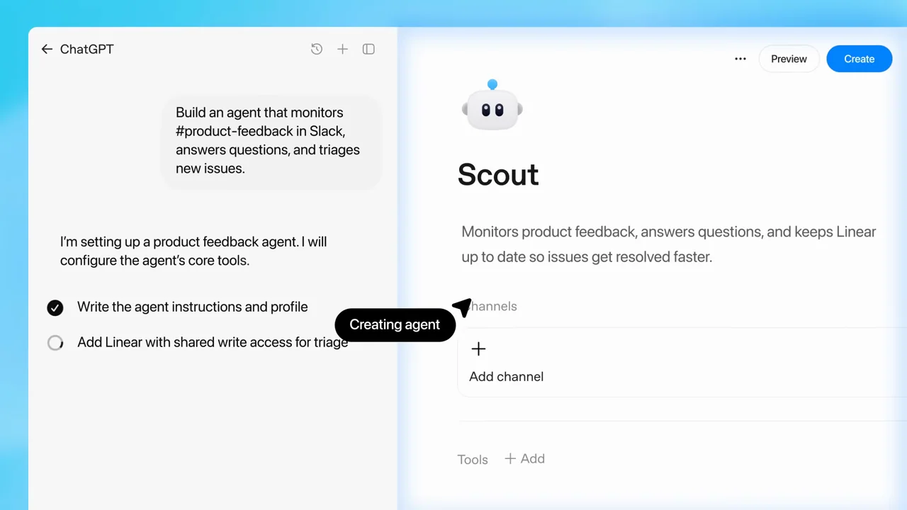Representative frame from Introducing workspace agents in ChatGPT