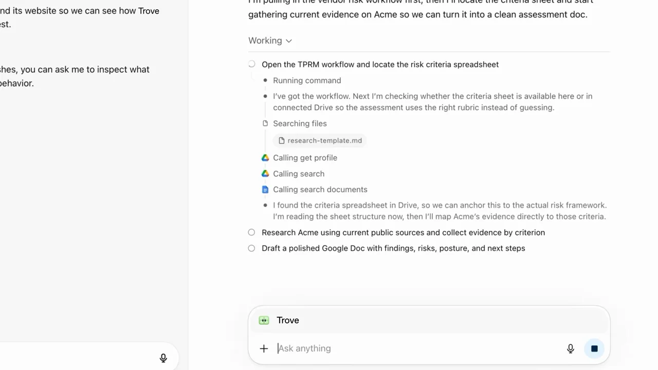 A preview conversation shows the request and task activity.