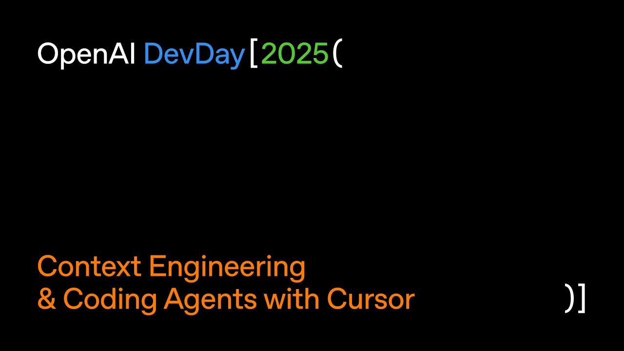 Context Engineering & Coding Agents with Cursor — original channel thumbnail