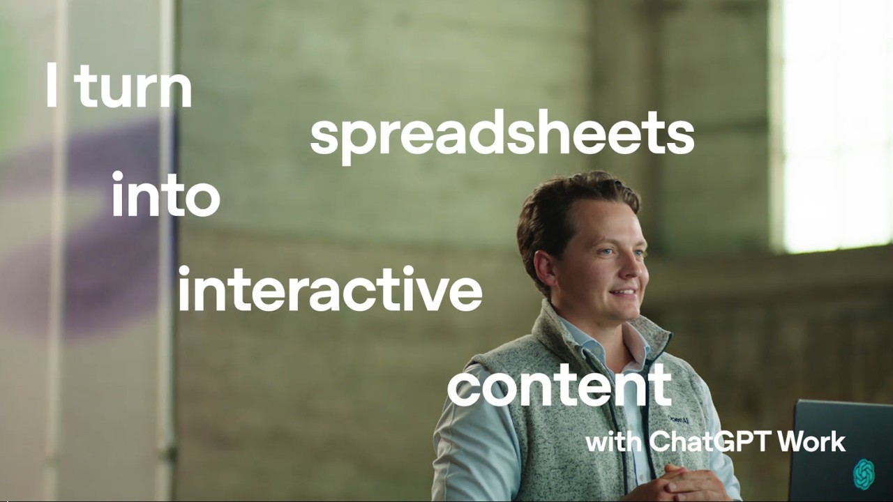 How to Turn a Forecast Spreadsheet Into an Interactive Planning Tool With ChatGPT Work — original channel thumbnail