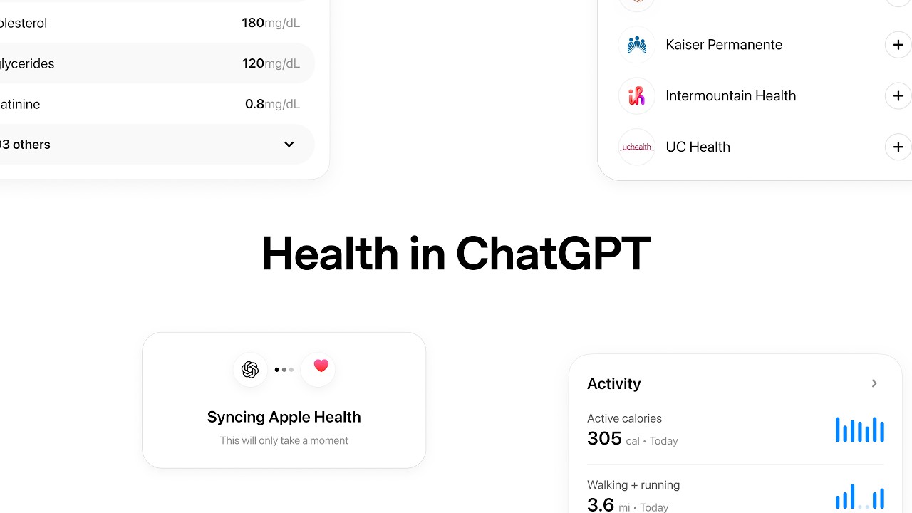 Health in ChatGPT is coming to U.S. users — original channel thumbnail
