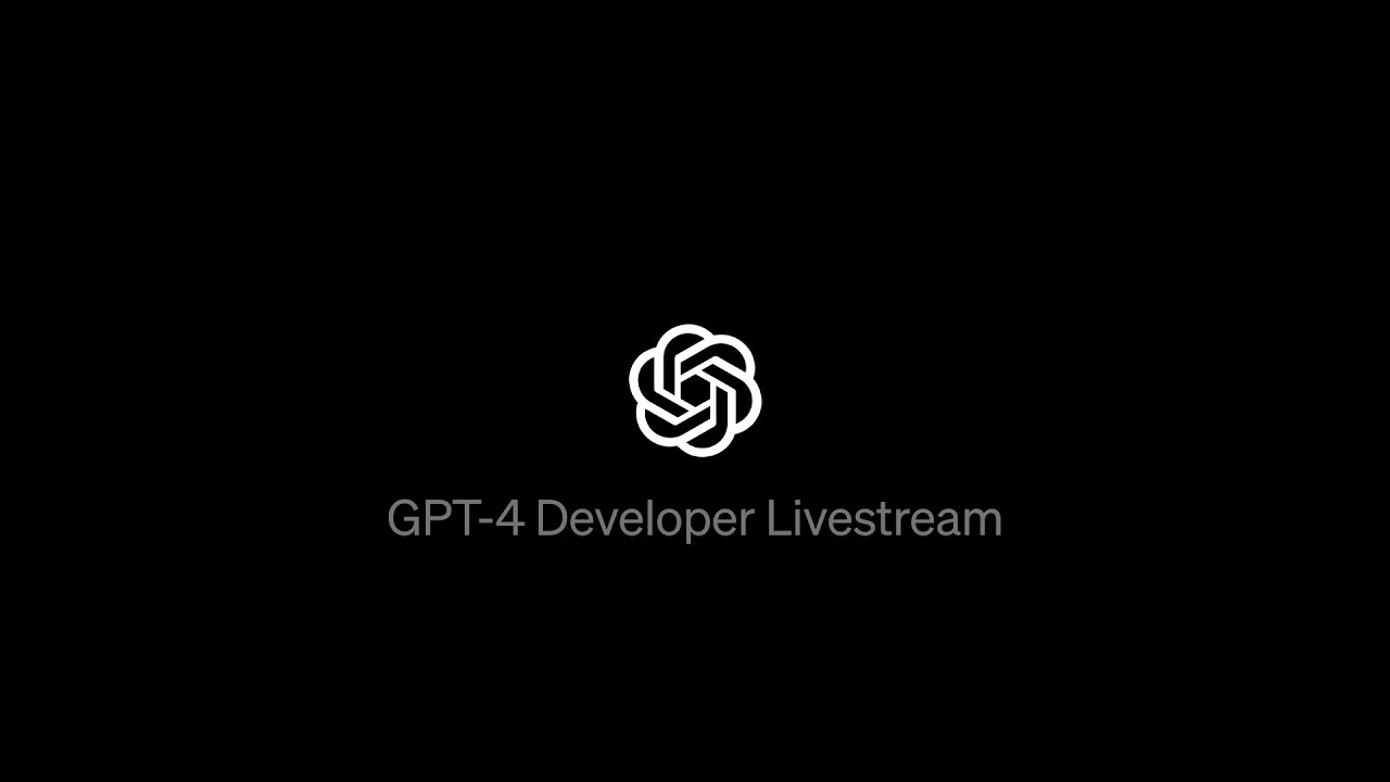 GPT-4 Developer Livestream — original channel thumbnail