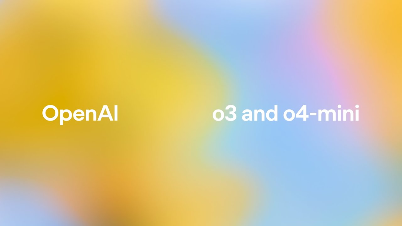 OpenAI o3 & o4-mini — original channel thumbnail